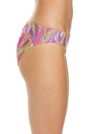 Becca Psychedelica Hipster Bikini Bottoms, Size Large