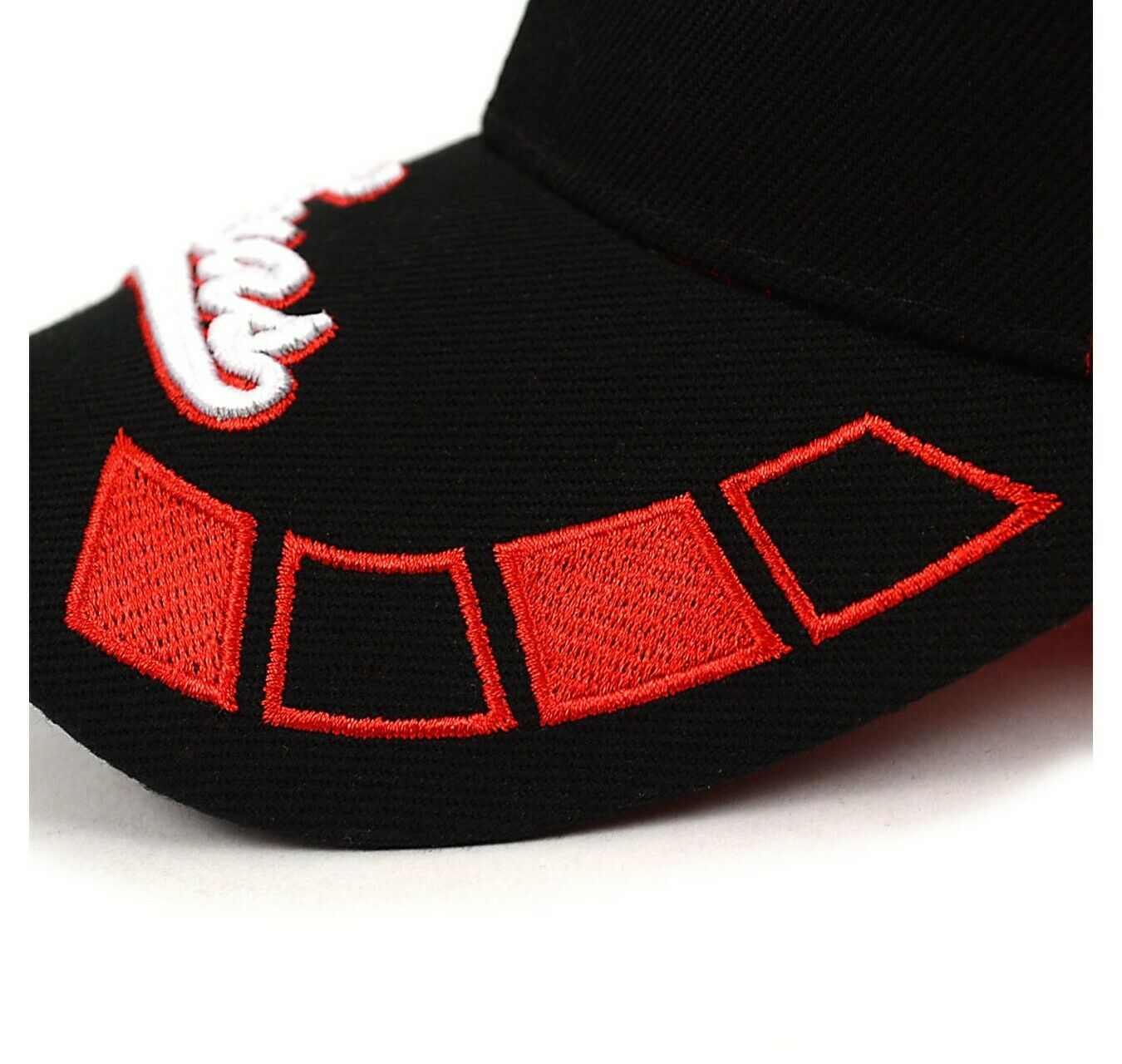 Texas Red & Black 3D Embroidered Baseball Cap, Hat