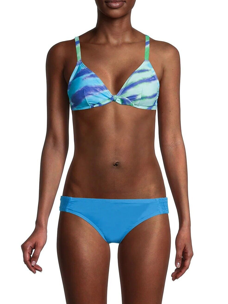 Tommy Hilfiger Tie-Dye Tie-Front Bikini Top Women’s Swimsuit