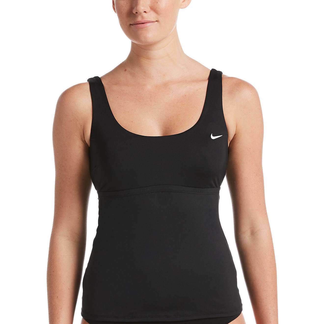 Nike Womens Black Essential Tankini Top, Size Small