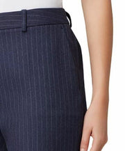 Tahari ASL Women's Pinstriped Dress Pants, Blue, Size 0 Petite
