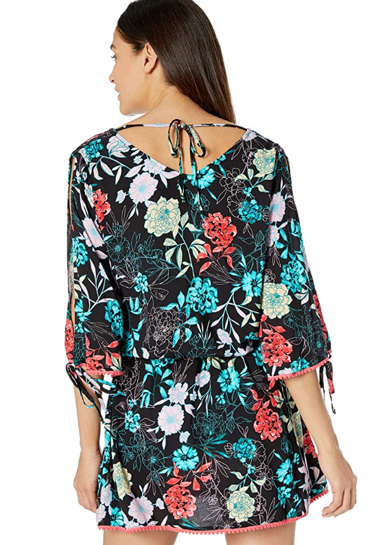 Bar III Women's Split-Sleeve Tunic Cover-Up