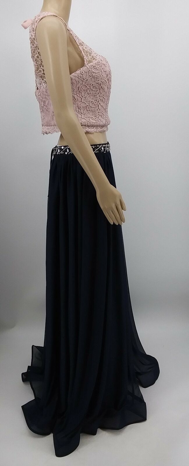 Sequin Hearts Juniors 2Pcs Gown, Navy Blue ,Size 13