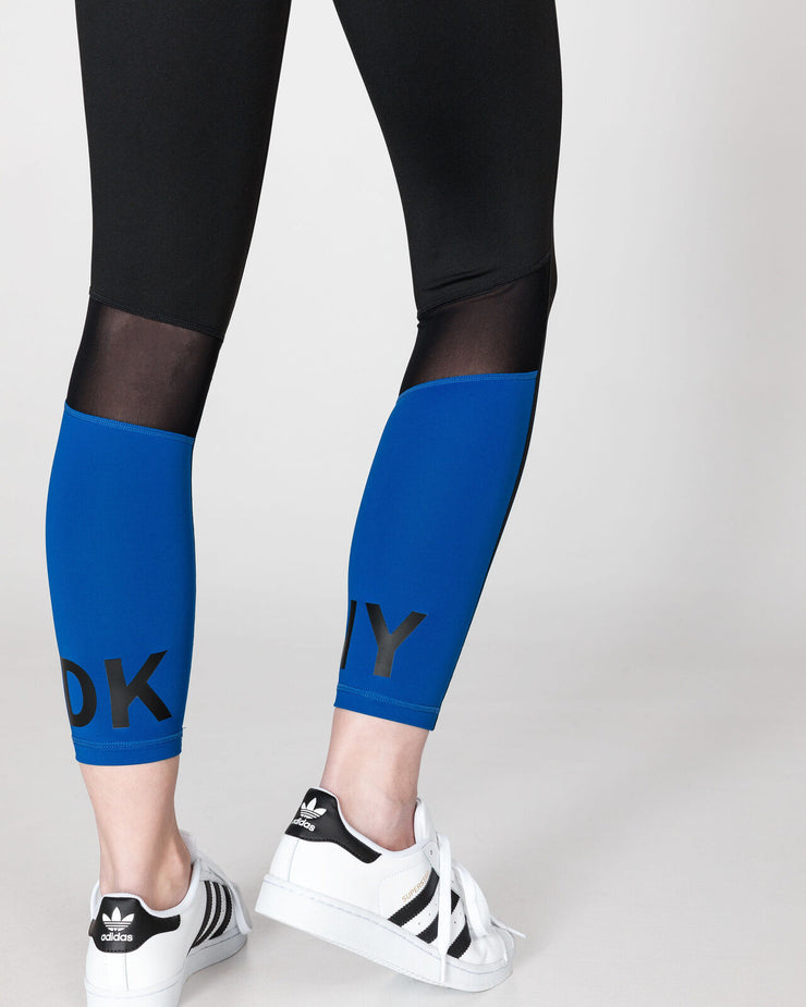Dkny Sport Colorblocked High-Waist Ankle Leggings, Size Small