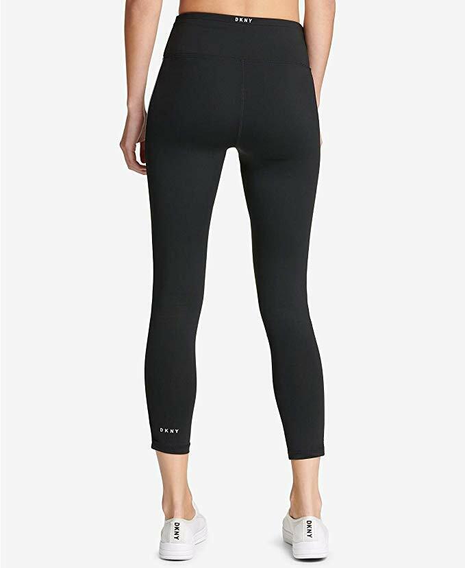 Dkny Sport Track-Stripe Yoga Leggings, Size Small