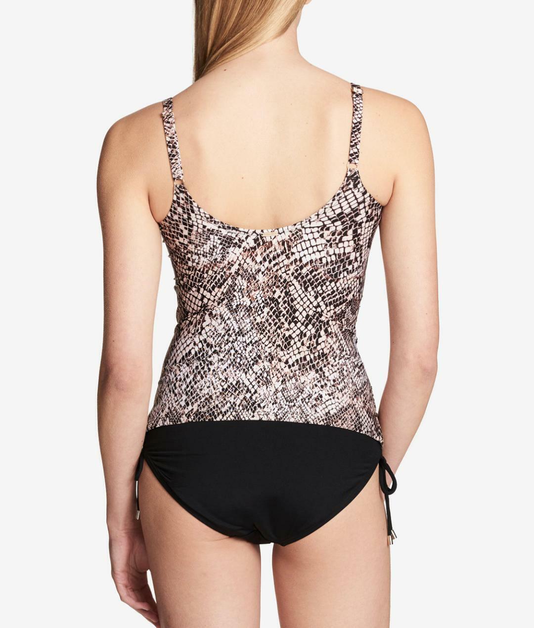 Calvin Klein Chameleon Crossover Tankini Top Women's Swimsuit Nectar,Size XS