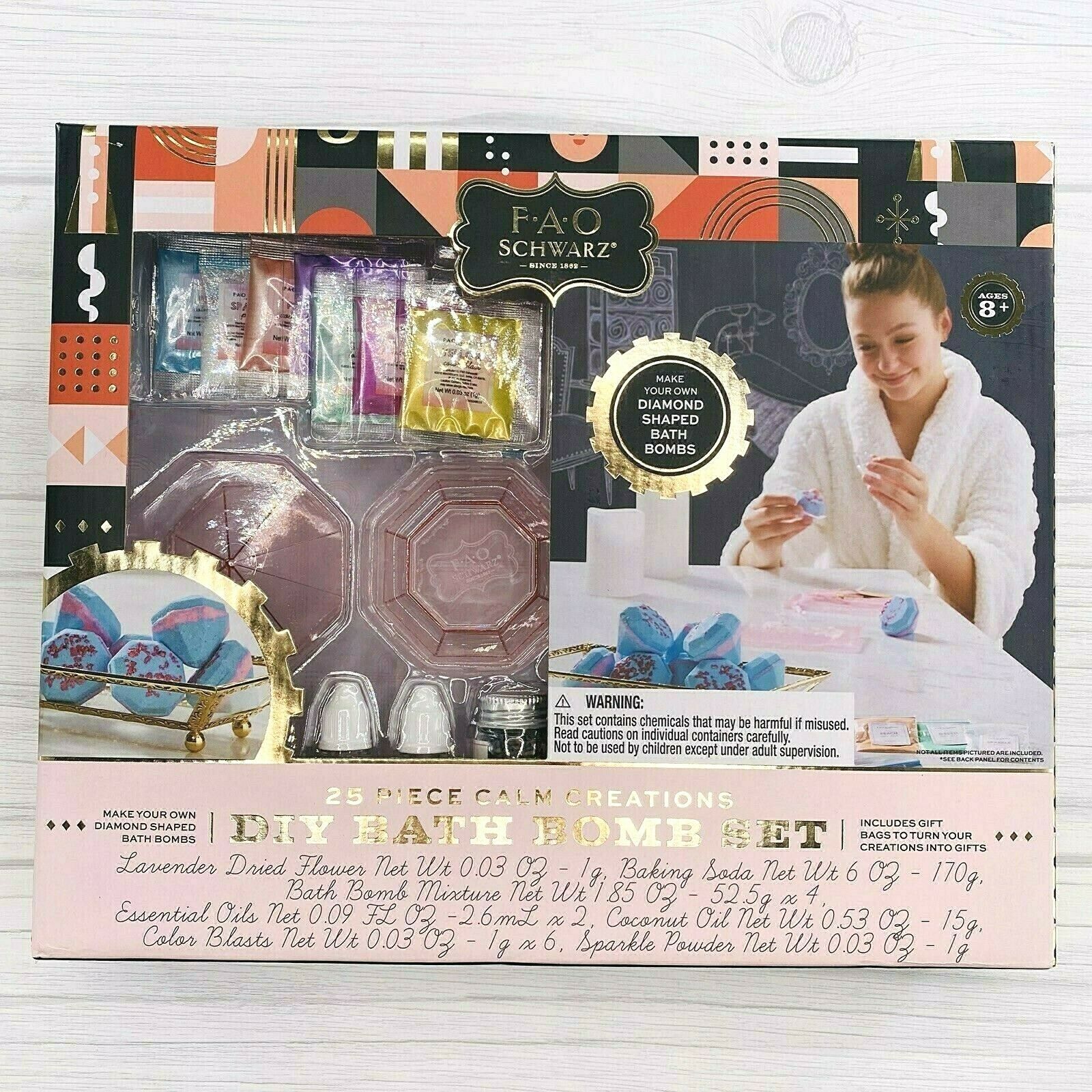 FAO Schwarz Calm Creations Spa-Ready Bath Bomb Set for Kids 25 Piece