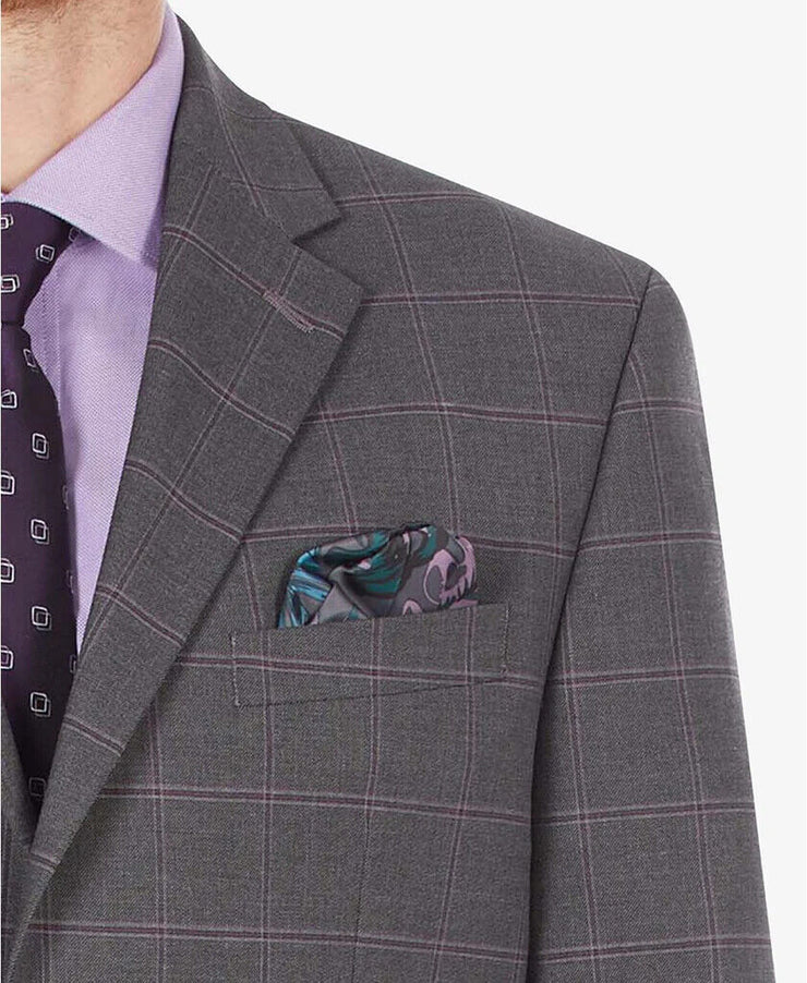 Sean John Mens Classic-Fit Check Suit Separate Jacket, Size 40R