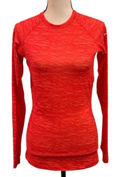 Nike Pro Womens Combat HyperWarm Pullover Allover Print Shirt, Size Medium
