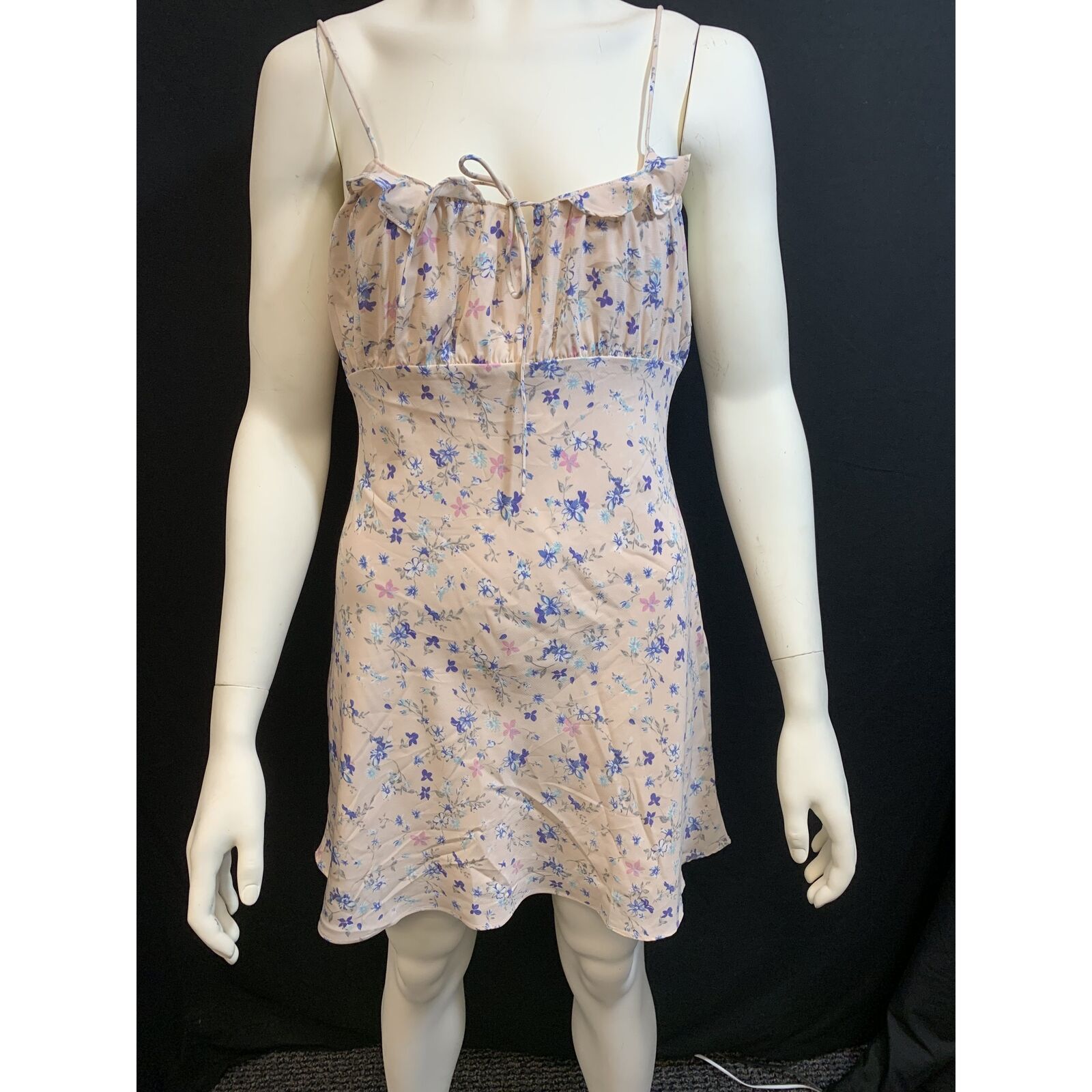 Cotton Candy LA Floral Blush Floral Dress, Size Medium