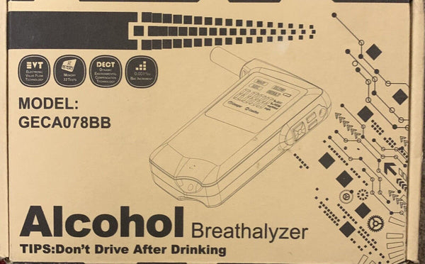 Model GECA078BB Alcohol Breathalyzer