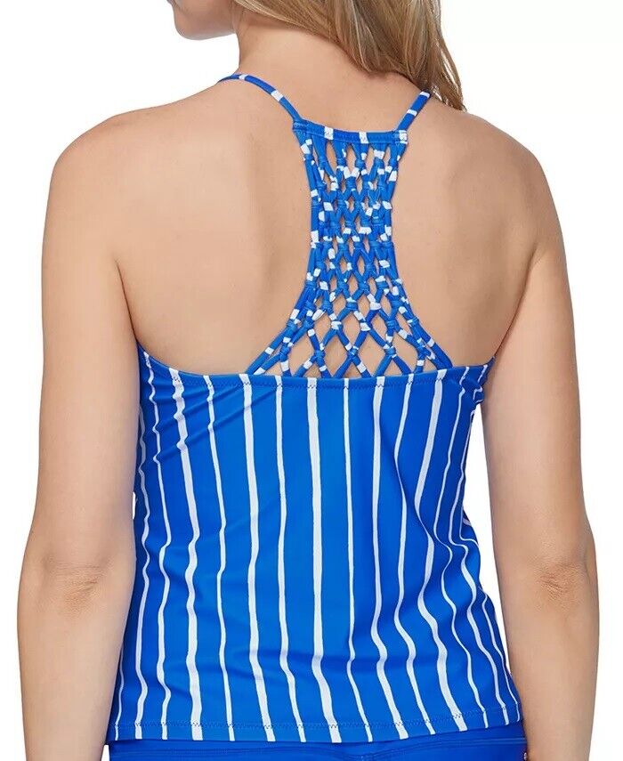 Raisins Women's Shore Thing Macrame-Back Tankini Top, Size Small