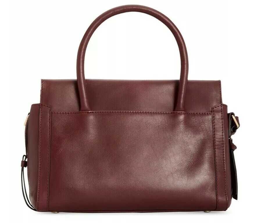 Radley London Zip-Top Studded Multiway Leather Satchel - Port/Gold