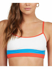 Roxy Colorblocked Hello July Bralette Bikini Top
