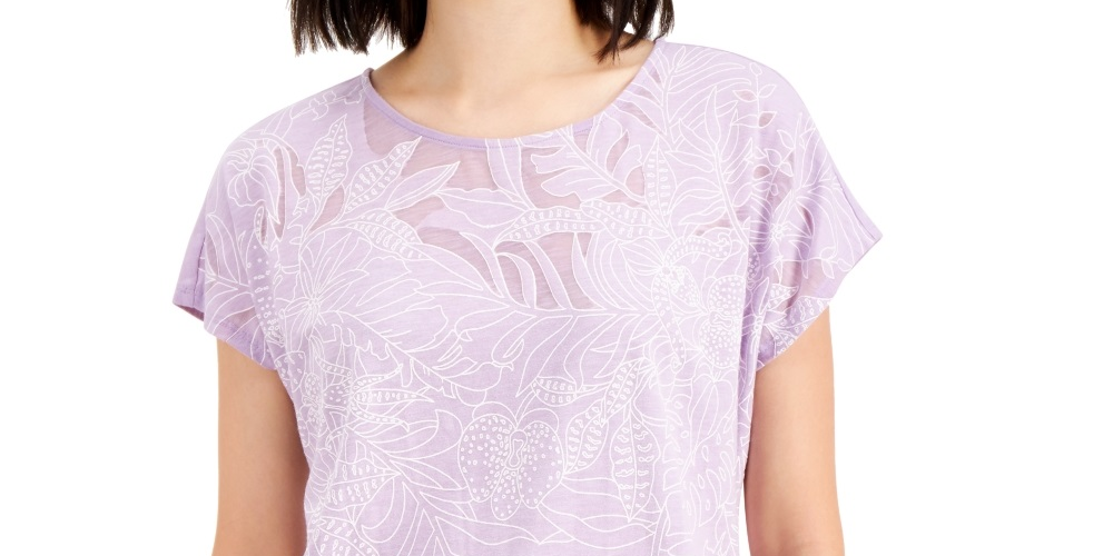 Jm Collection Embroidered Top