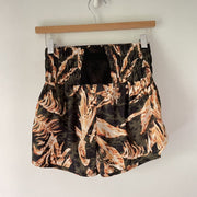 Free People Movement Black Floral the Way Home Shorts, Size Medium