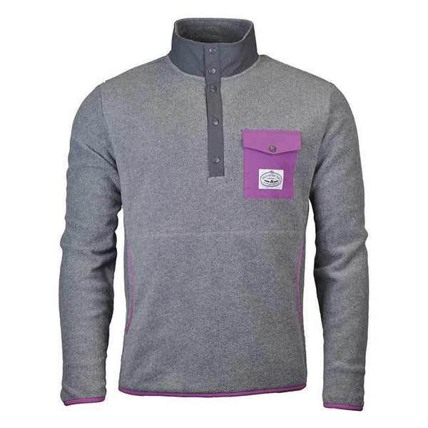 Poler Stuff Snap Specialty Fleece Jacket, XS/Grey