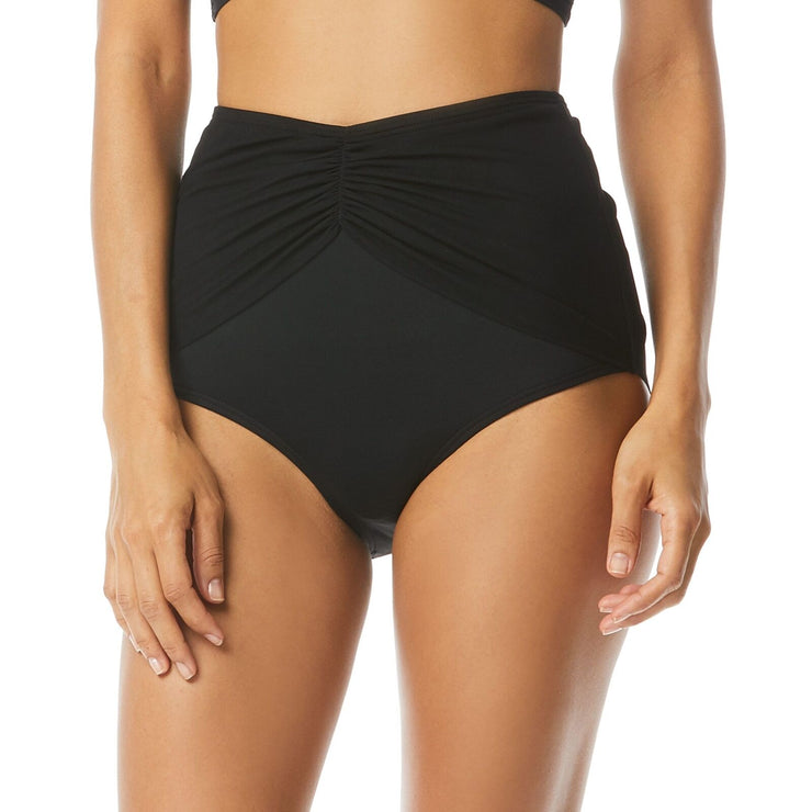 Coco Reef Womens Classic Solid Diva High-Waist Bikini Bottom, Size Large