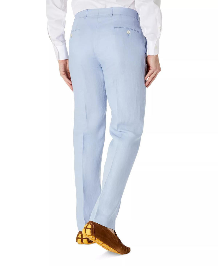 Lauren Ralph Lauren Men’s UltraFlex Classic-Fit Linen Pants Light Blue W36xL34