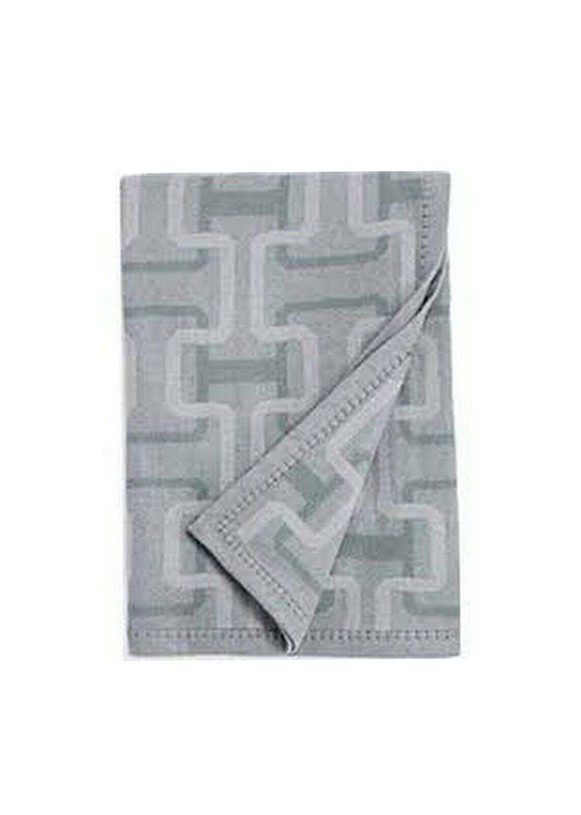 Hudson Park Collection Lambswool/Cashmere Interlocking Jacquard Throw