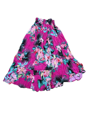 Rachel Roy High-Low Maxi Skirt Tropical Print Pink, Size Xs