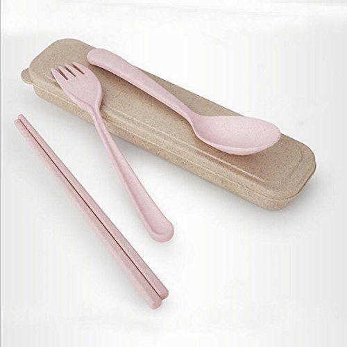 Maison Maxx BAP-free Drop-resistant Wheat Straw Plastic Tableware Flatware