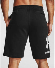 Under Armour Rival Fleece Big Logo Shorts for Men – Black/Onyx White – 2XL