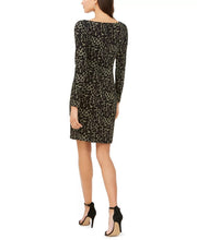 Vince Camuto Women's Glitter Animal-Print Sheath Dress Beige Size 2
