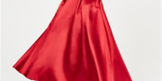 Say Yes to the Prom Juniors Jewel-Top Ballgown, Red, Size 11/12