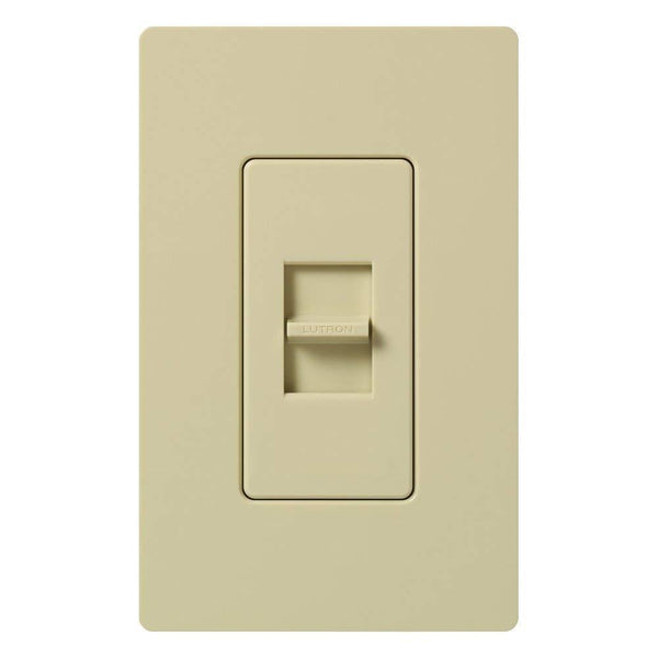 Lutron LG-600H-IV 600W Single-Pole Slide-To-Off Dimmer Ivory (4 Pack) [MR156-UG4