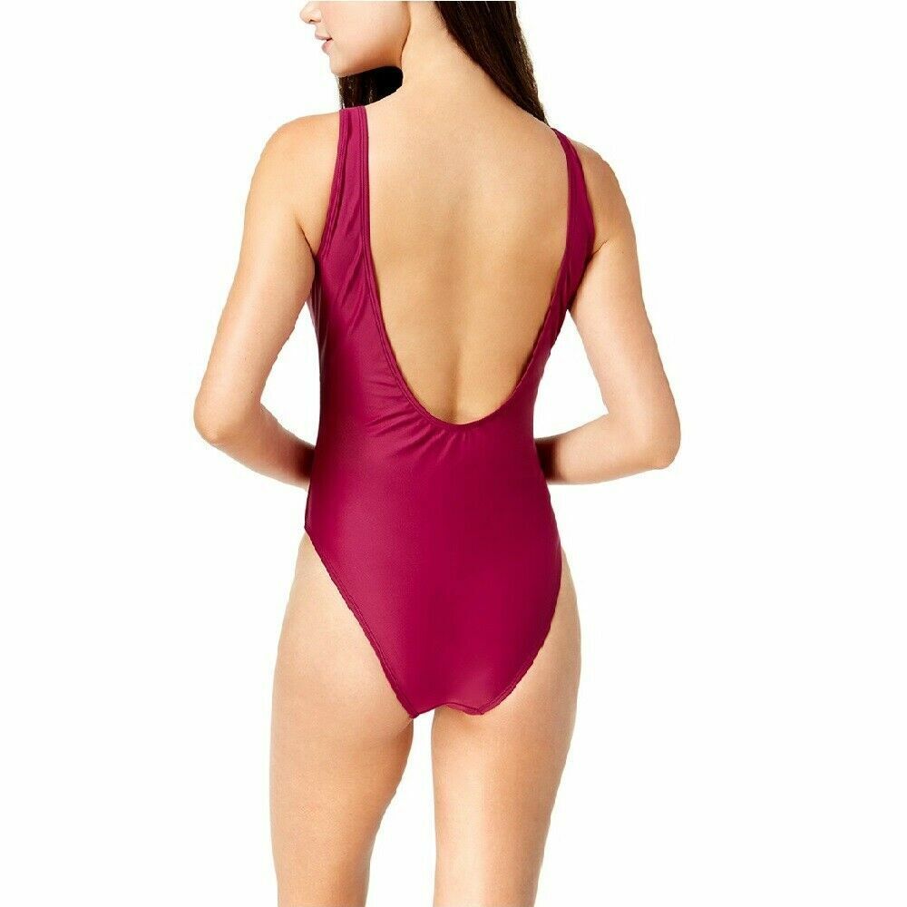 California Waves Juniors Shell Yeah Graphic One-Piece Swimsuit, Size Small