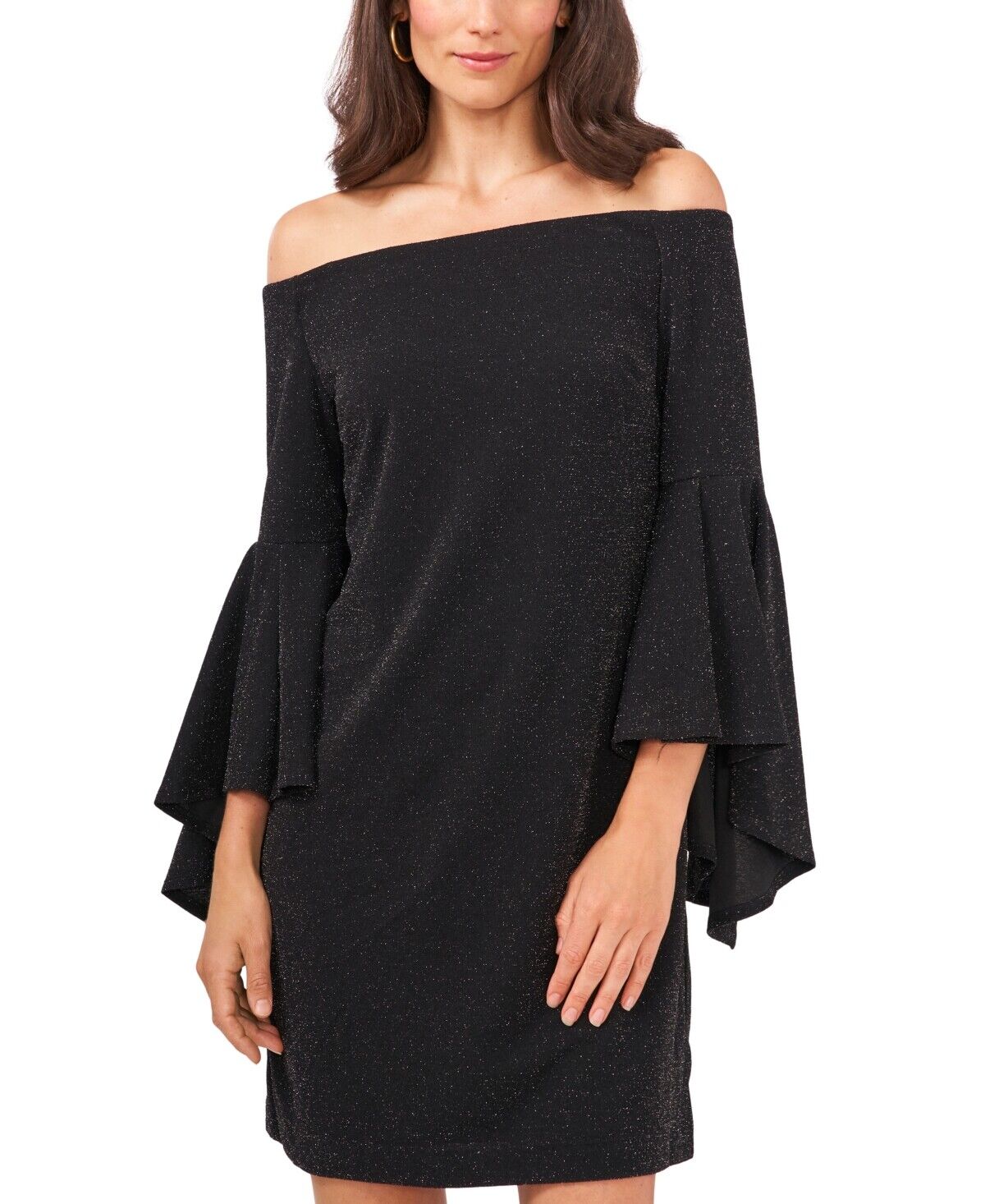 Vince Camuto Off-the-Shoulder Flutter-Sleeve Dress