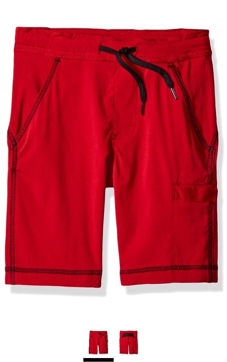 LEE Big Boys Dungarees Throw, Go N Stow Short, Crimson, Small 8