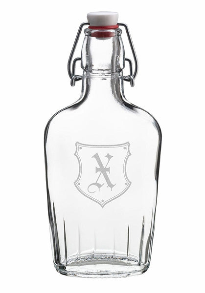 Lillian Rose Glass Growler Monogram X Flask
