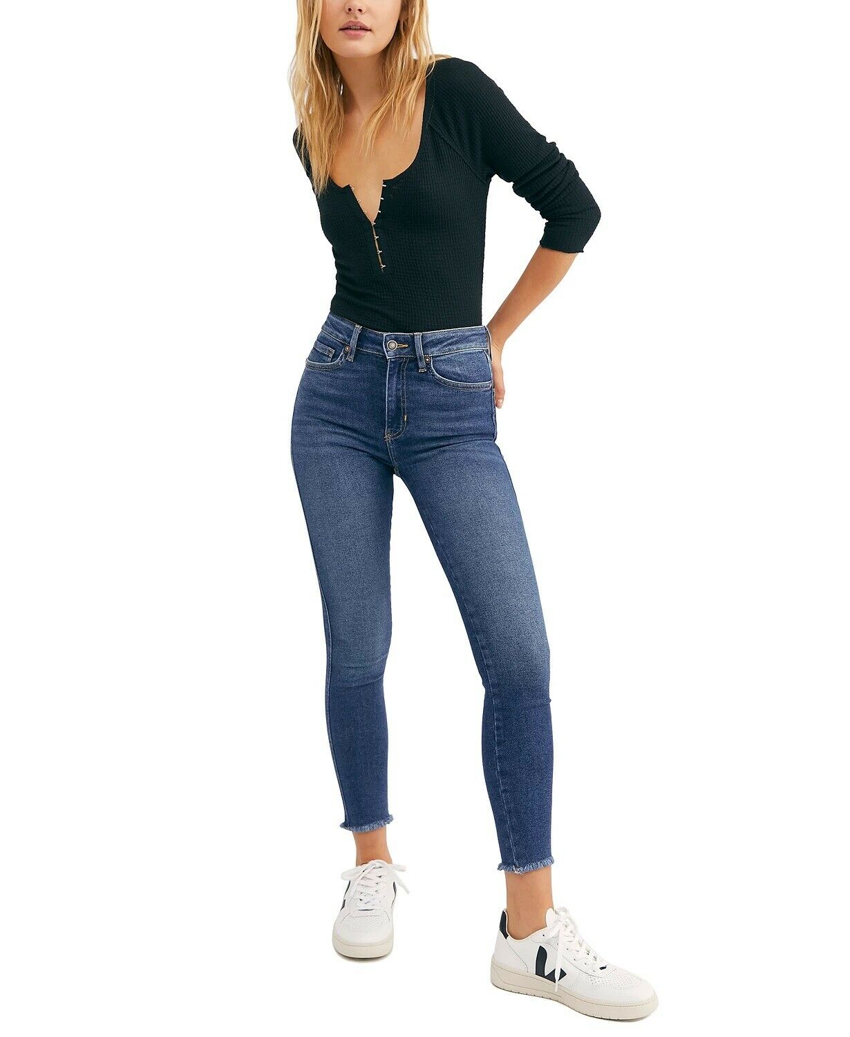 Free People Womens Ankle Skinny Jeans