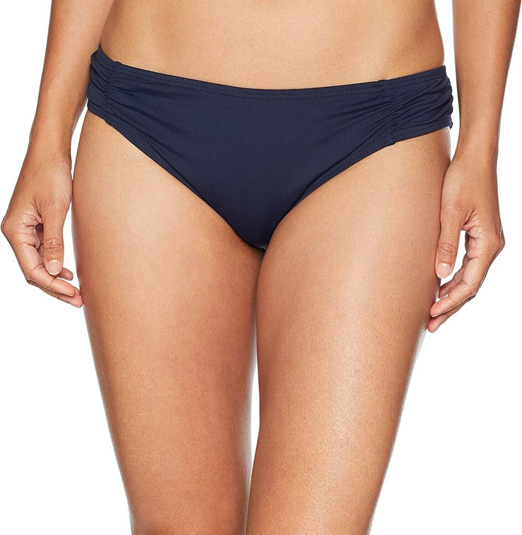 Michael Kors Womens Solids Side Shirred Bikini Bottom