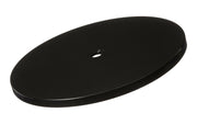 Azar Displays 610166-Wht 6in Wide Revolving Display Base-Flat in Black (10 Pack)