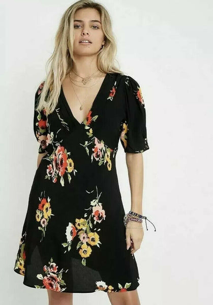 Free People Neon Garden Mini Dress , Size 2