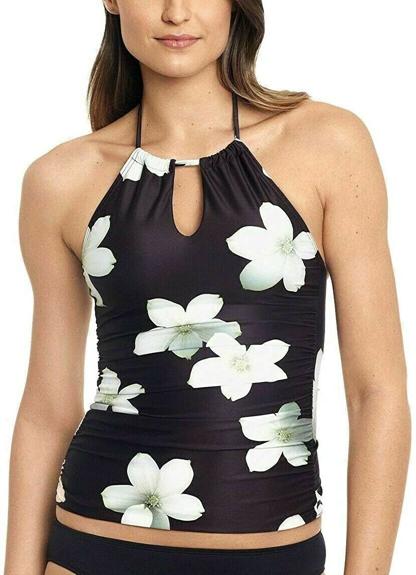 Lauren Ralph Lauren Villa Floral Halter Tankini Top, Size 16