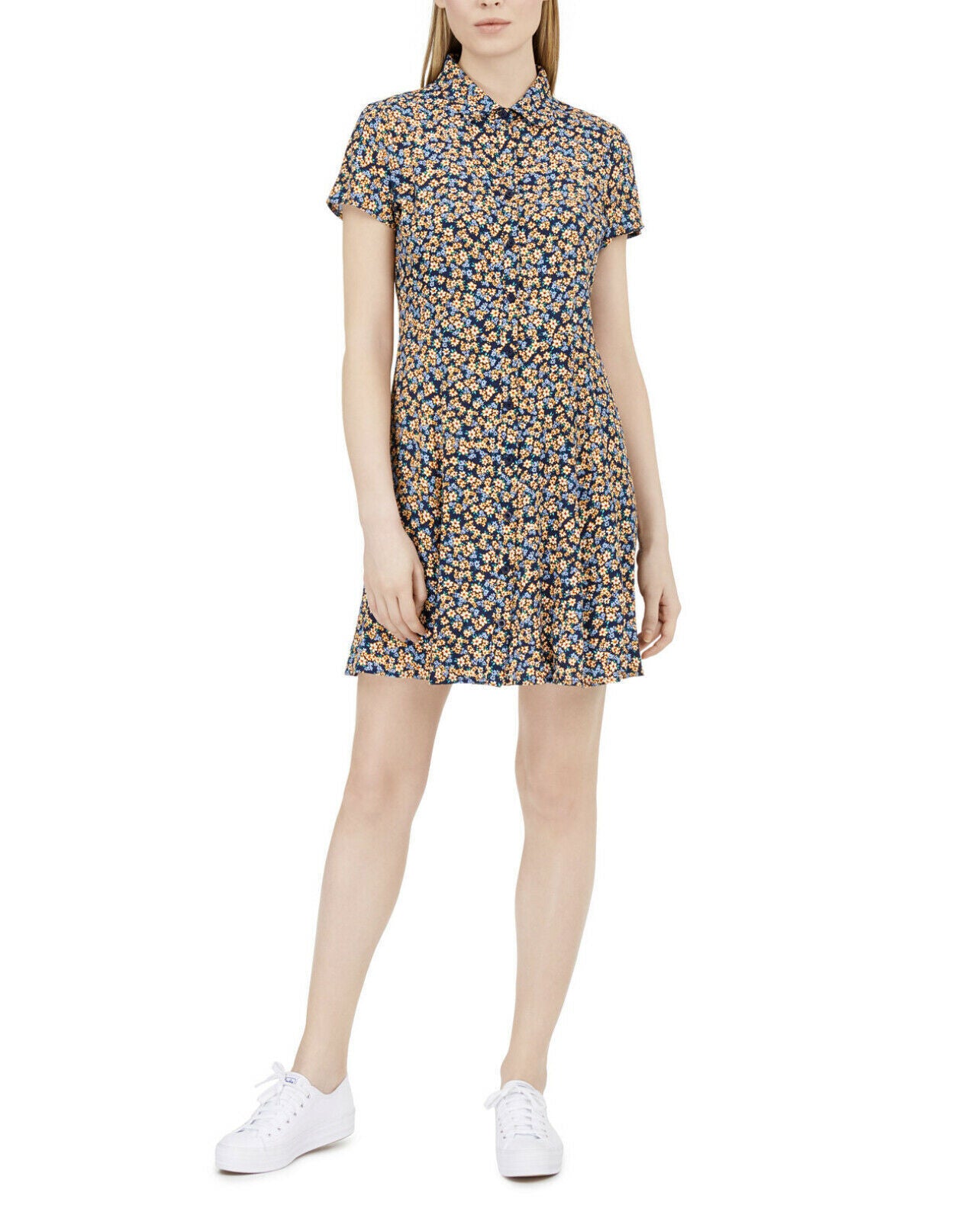 Calvin Klein Jeans Floral-Print Shirtdress