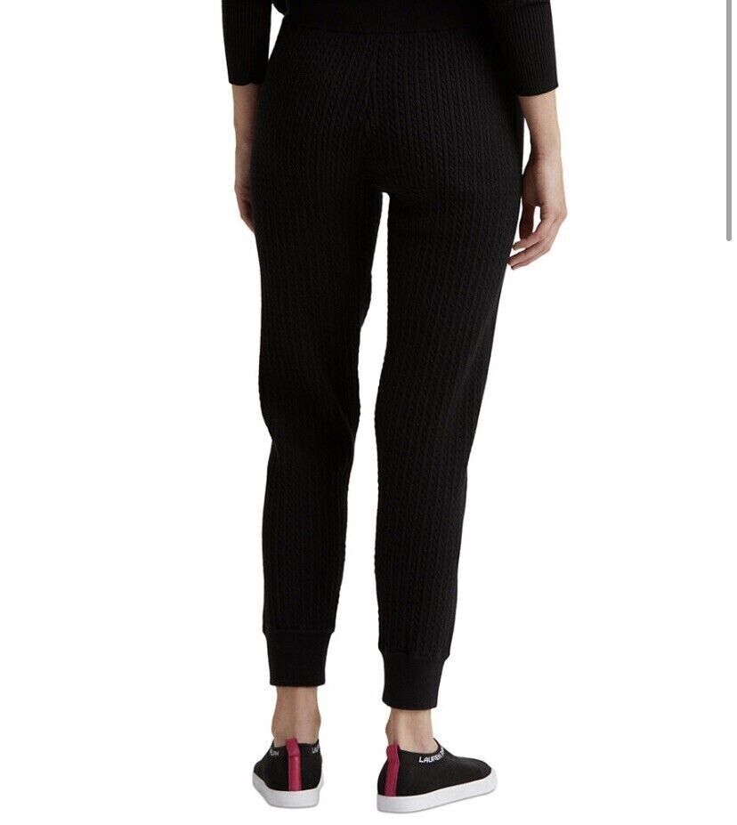 Lauren Ralph Lauren Womens Cable-Knit Jogger Pants