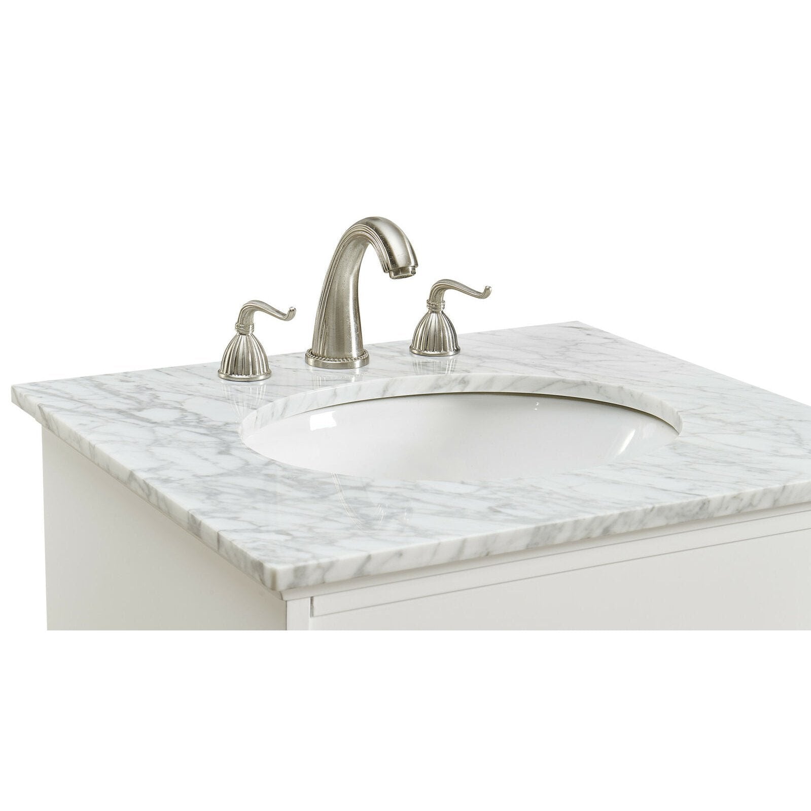 Elegant Lighting VF30124WH Sutton 24W Vanity Set - White