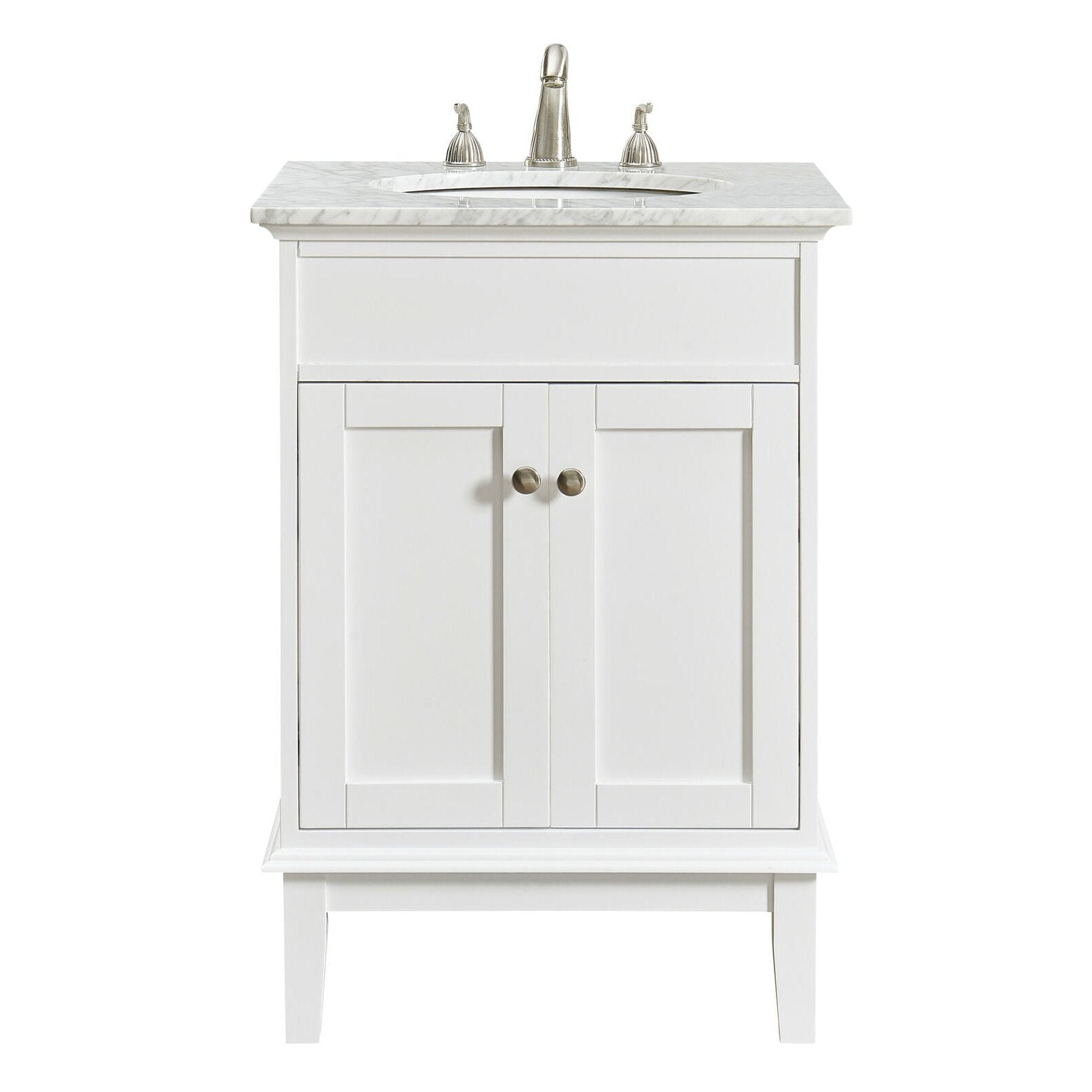 Elegant Lighting VF30124WH Sutton 24W Vanity Set - White