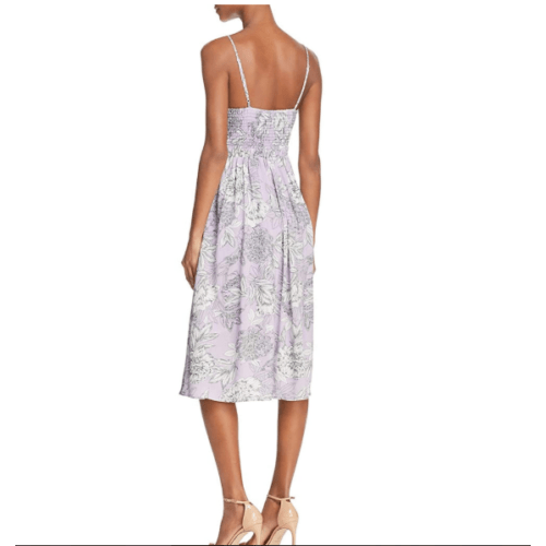 Bardot Ibiza Cutout Floral Midi Dress, Lavender, Womens Small (6)