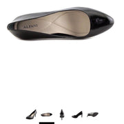 Alfani Womens Glorria Closed Toe Classic Pumps, Black Patent, Size 11.0
