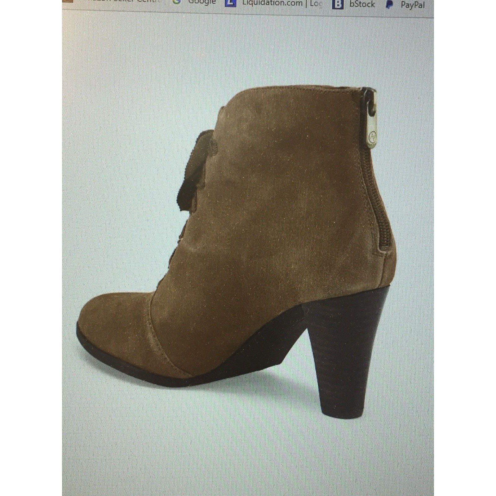 Adrienne Vittadini: Women’s  Brown Suede Bootie, Size 11