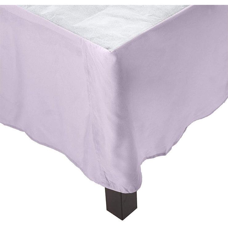 Elegant Comfort 1500 Thread Mattress Dust Ruffle/Skirt Pleated, King, Lilac