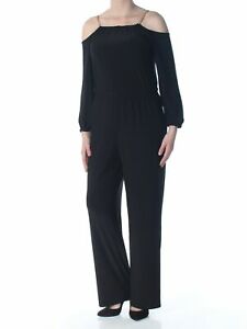 NY Collection Womens Plus Blouson Chain Jumpsuit, Size 1X