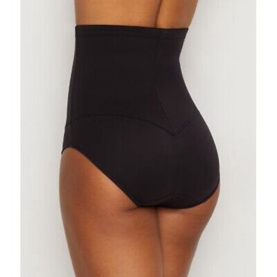 Flexees 1854 Fat Free Dressing Hi-Waist Brief,  Black, Size Small