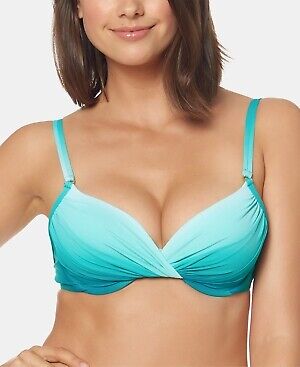 Bleu by Rod Beattie Womens Ombre Underwire Swim Top